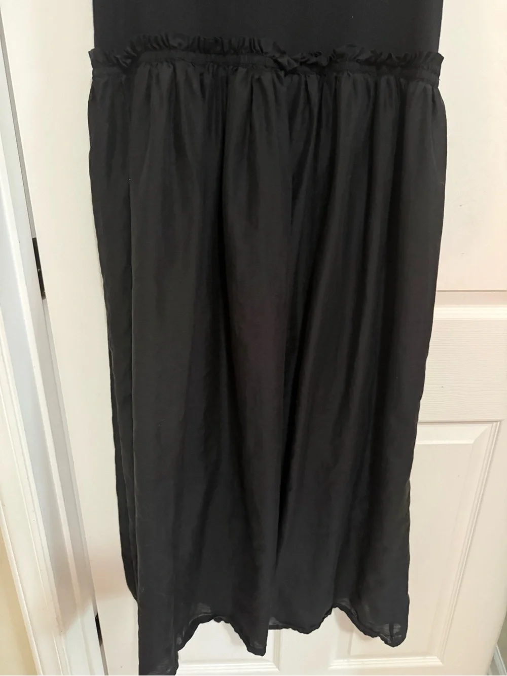 J. Crew Black Sleeveless Midi Dress
